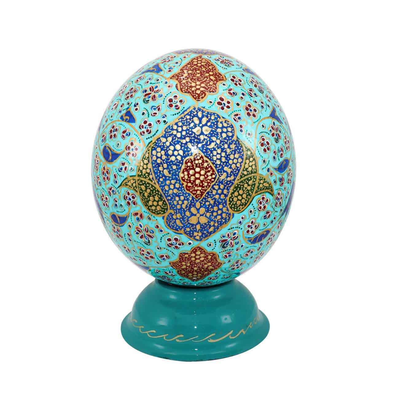 تخم شترمرغ تزیینی اصفهان پیکام مدل مگنت دار طرح اسلیمی کد P10066