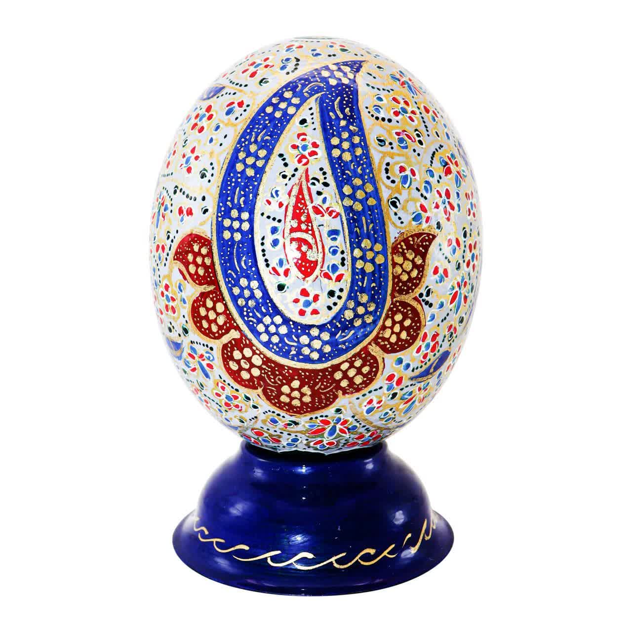 تخم شترمرغ تزیینی اصفهان پیکام مدل مگنت دار طرح اسلیمی کد P10073