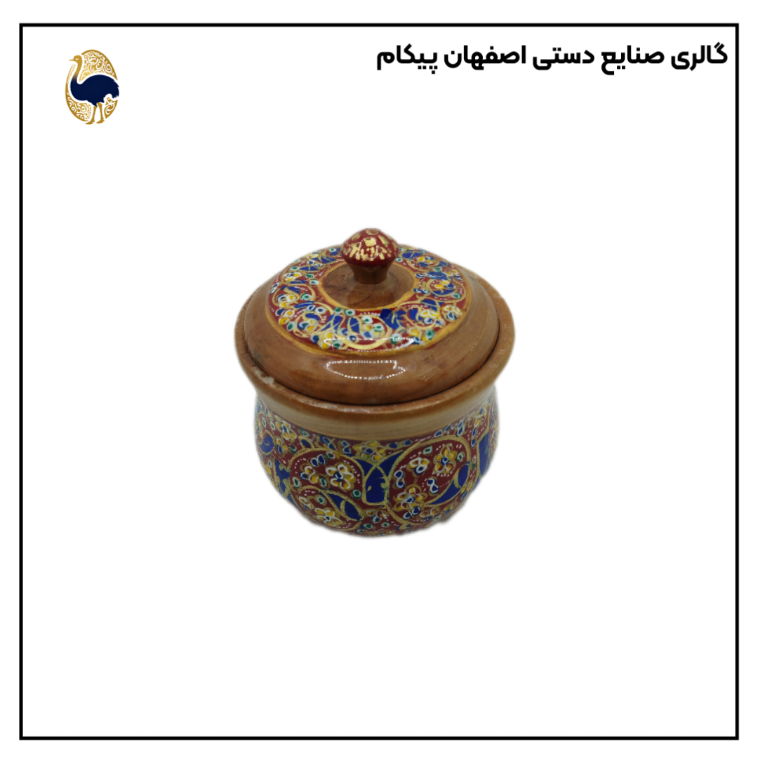 قندان چوبی تذهیب اصفهان پیکام کد G10054