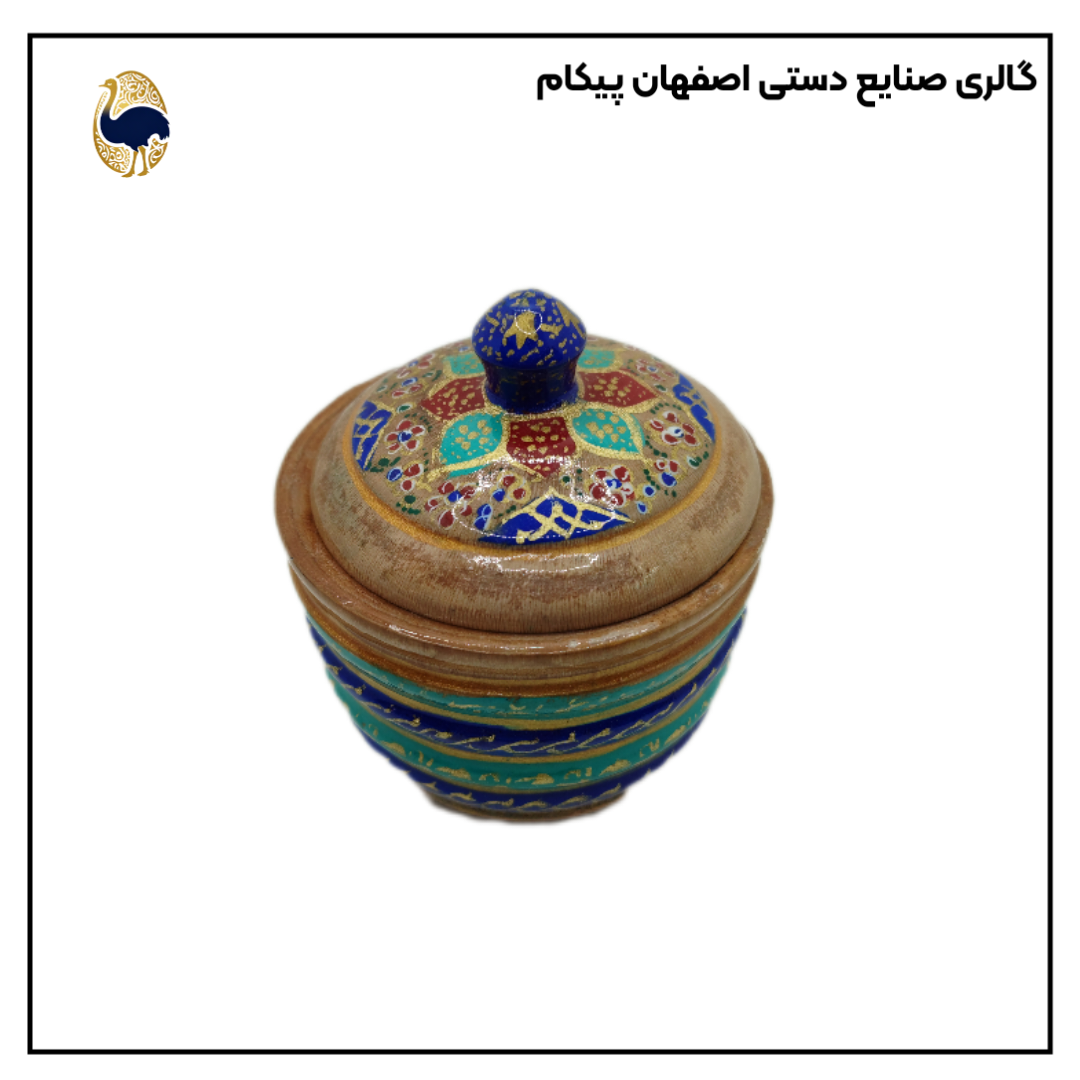 قندان چوبی تذهیب اصفهان پیکام کد G10053