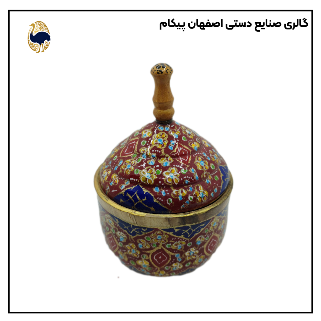 قندان چوبی تذهیب اصفهان پیکام کد G10041